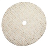 CANVAS Faux Fur Tree Skirt, Metallic Stripe, Assorted, 51-in Overhead_Flat