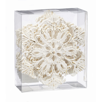 CANVAS Gold Collection Dusted Snowflake Ornaments, 6-pk Front_Angled_Right