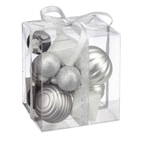 Mini-ornements CANVAS, argent, variés, 15 pièces Back_Angled_Left