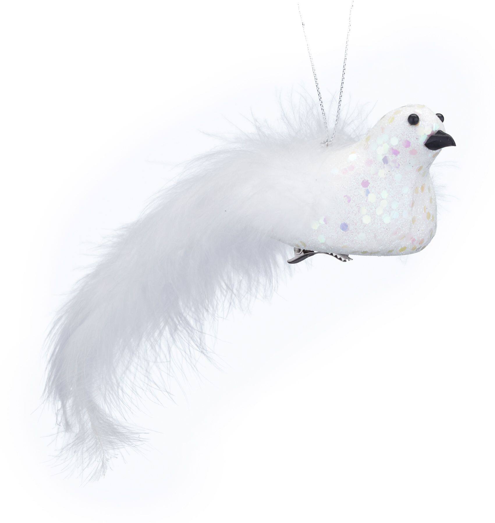 CANVAS Silver Bird Clip with Feather Tail Ornament | Canadian Tire