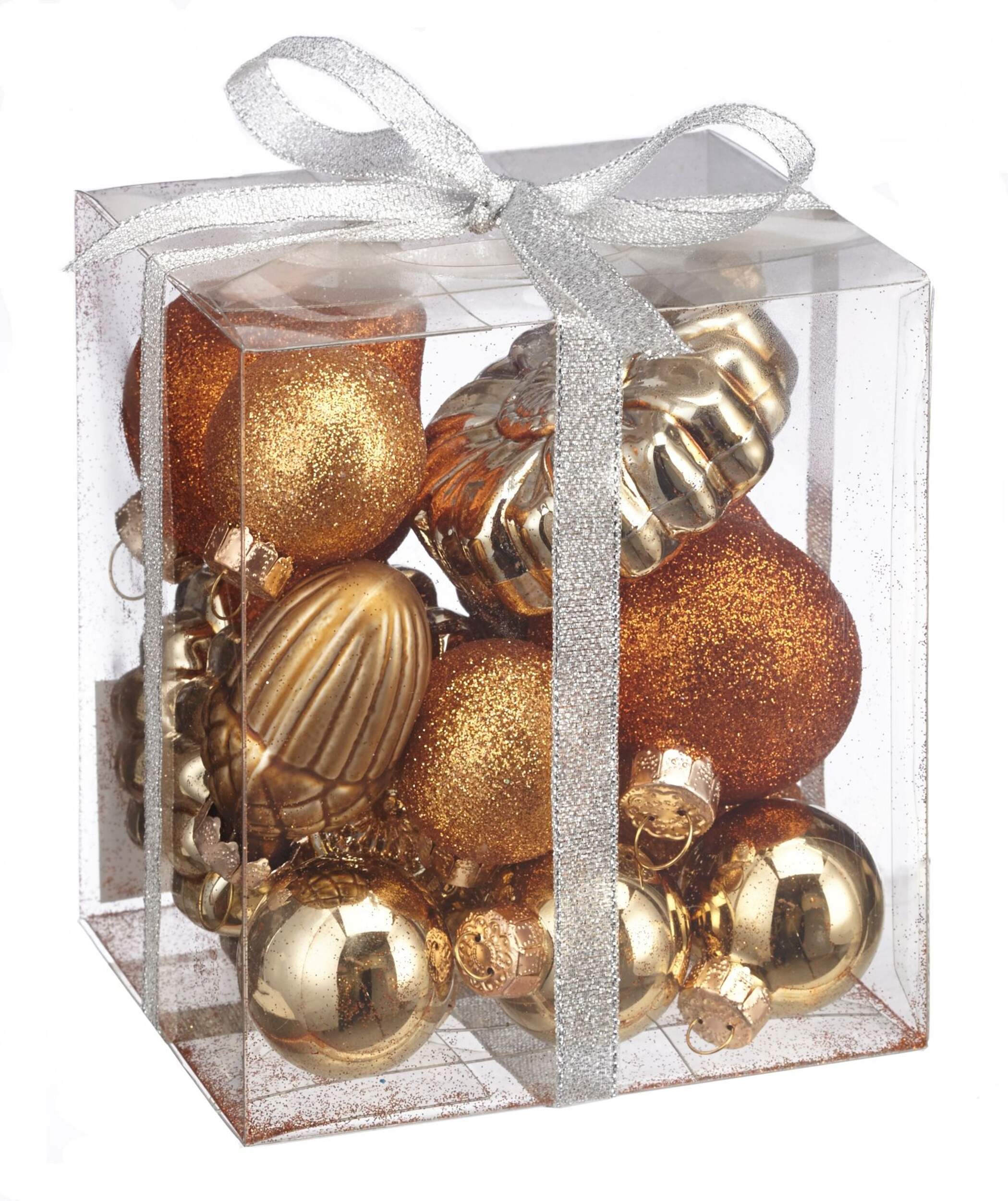 CANVAS Gold Collection Mini Ornaments Box Set, Assorted, 15-pk Front_Angled_Right