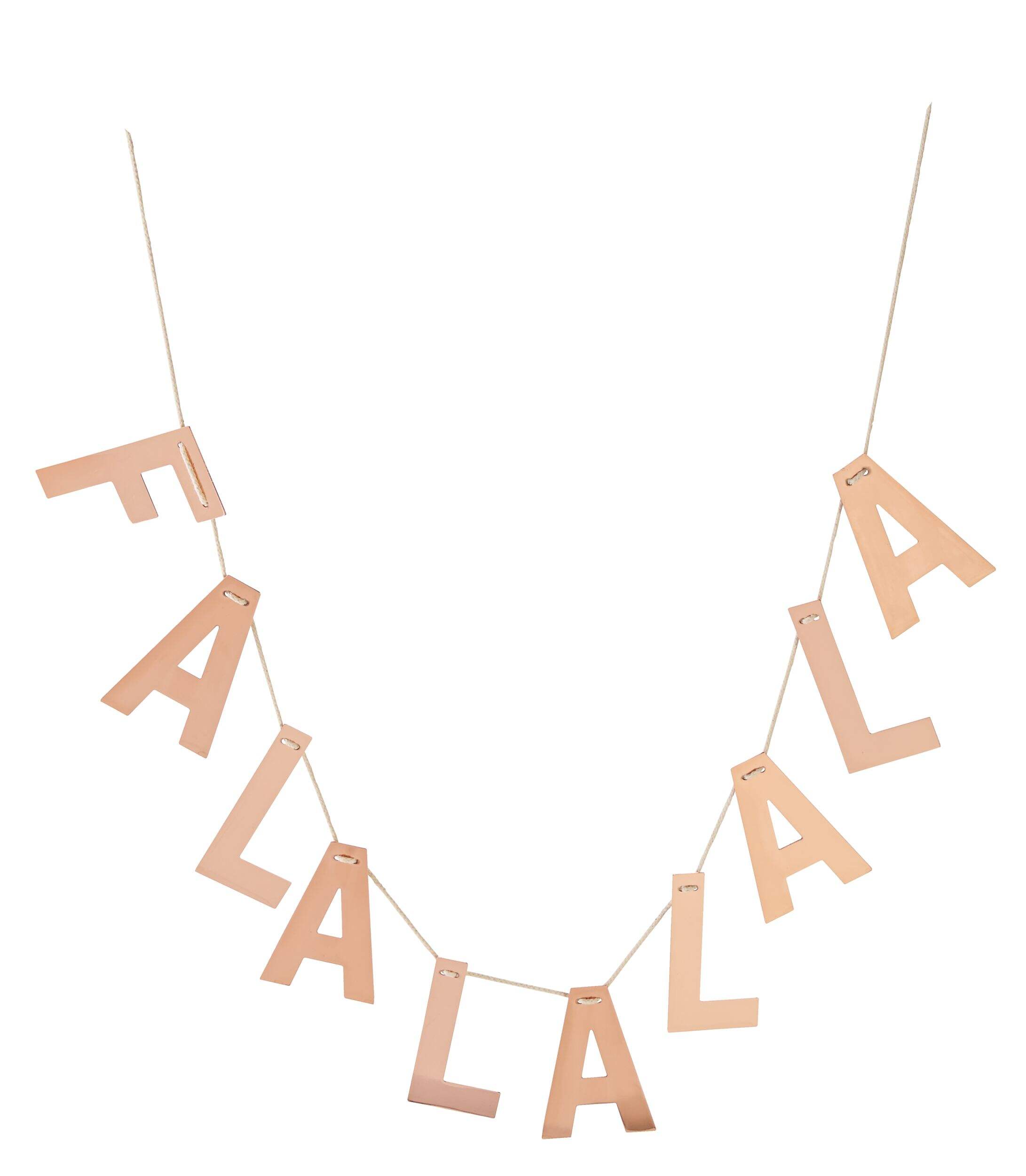 CANVAS Gold Collection Metal Festive Garland, Assorted, 4-ft Front_Flat