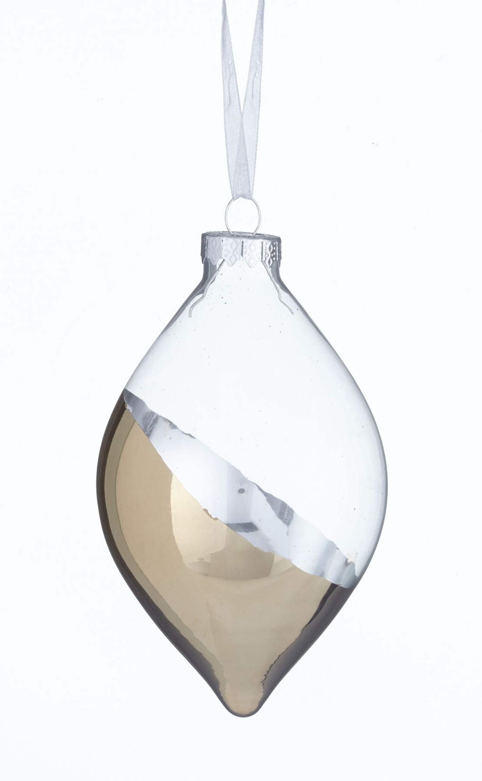 CANVAS Gold Collection Dipped Ball Ornament, Assorted, 100-mm Front_Flat