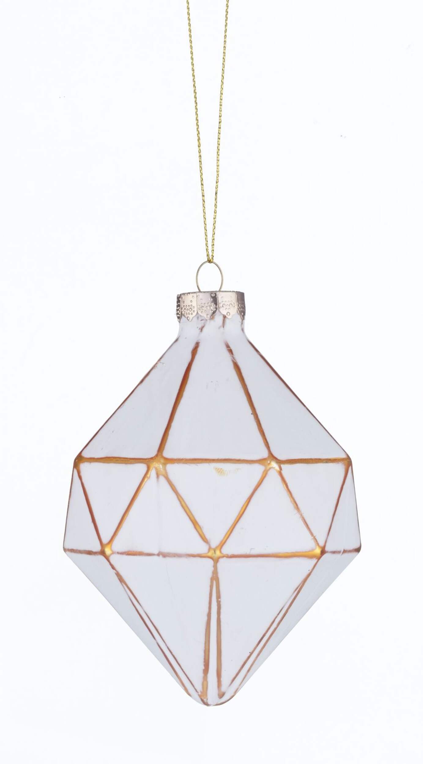 CANVAS Gold Diamond Ornament, Assorted Front_Flat