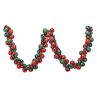 CANVAS Collection Rouge - Guirlande de boule de Noël, 6 pi Front_Flat