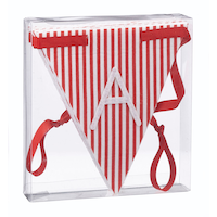 Guirlande nordique CANVAS Collection, 6 pi, rouge Front_Angled_Right