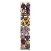 CANVAS Spiced Plum Icon Ornament Set, 52-pk Front_Flat