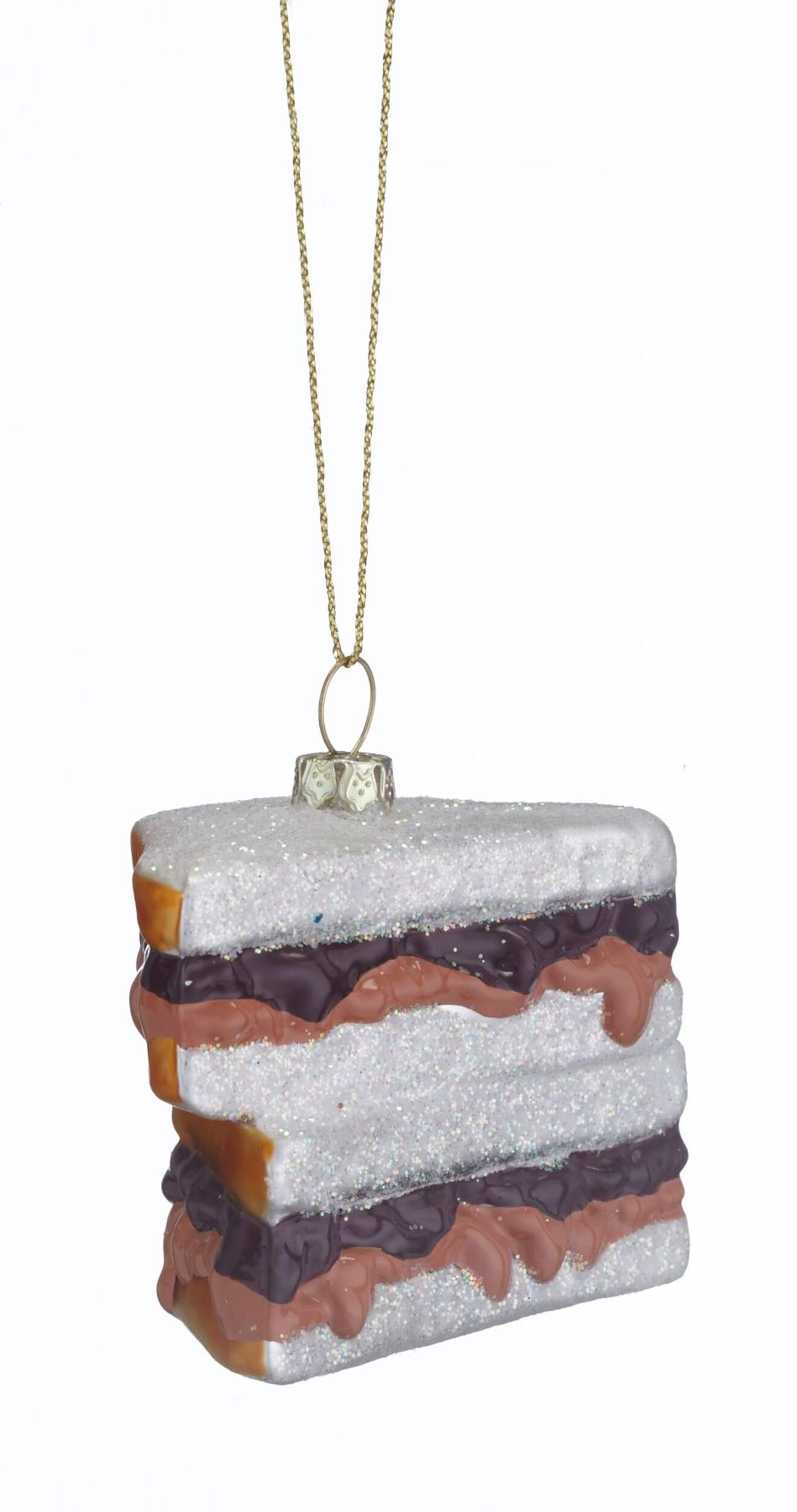 CANVAS Collection Éclat - Ornement de Noël Sandwich beurre d'arachide et gelée Front_Angled_Right