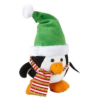 Pingouin/bonhomme de neige animé à chapeau tournant, choix variés Front_Angled_Right