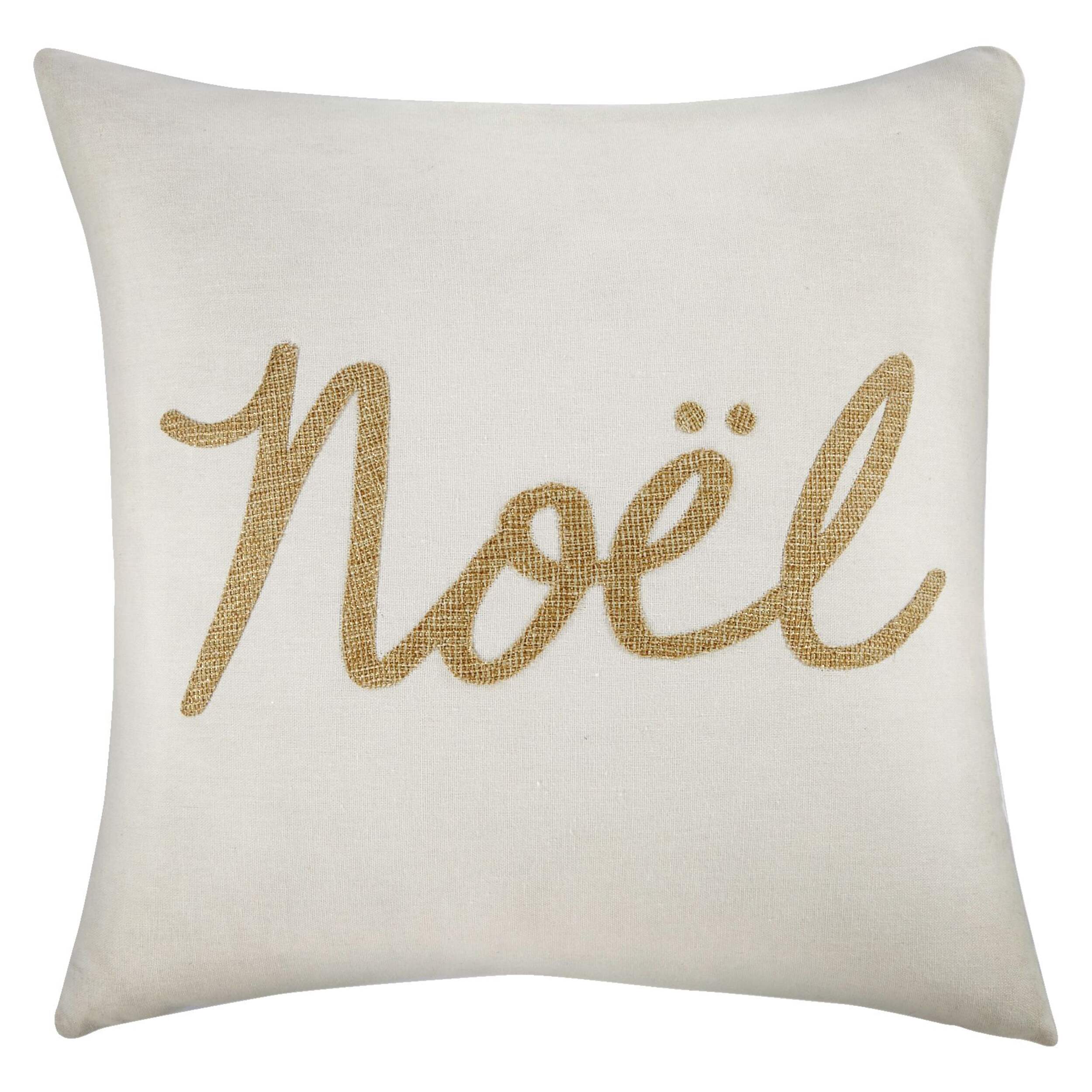 CANVAS Noel Scripted Cushion, Assorted Front_Flat