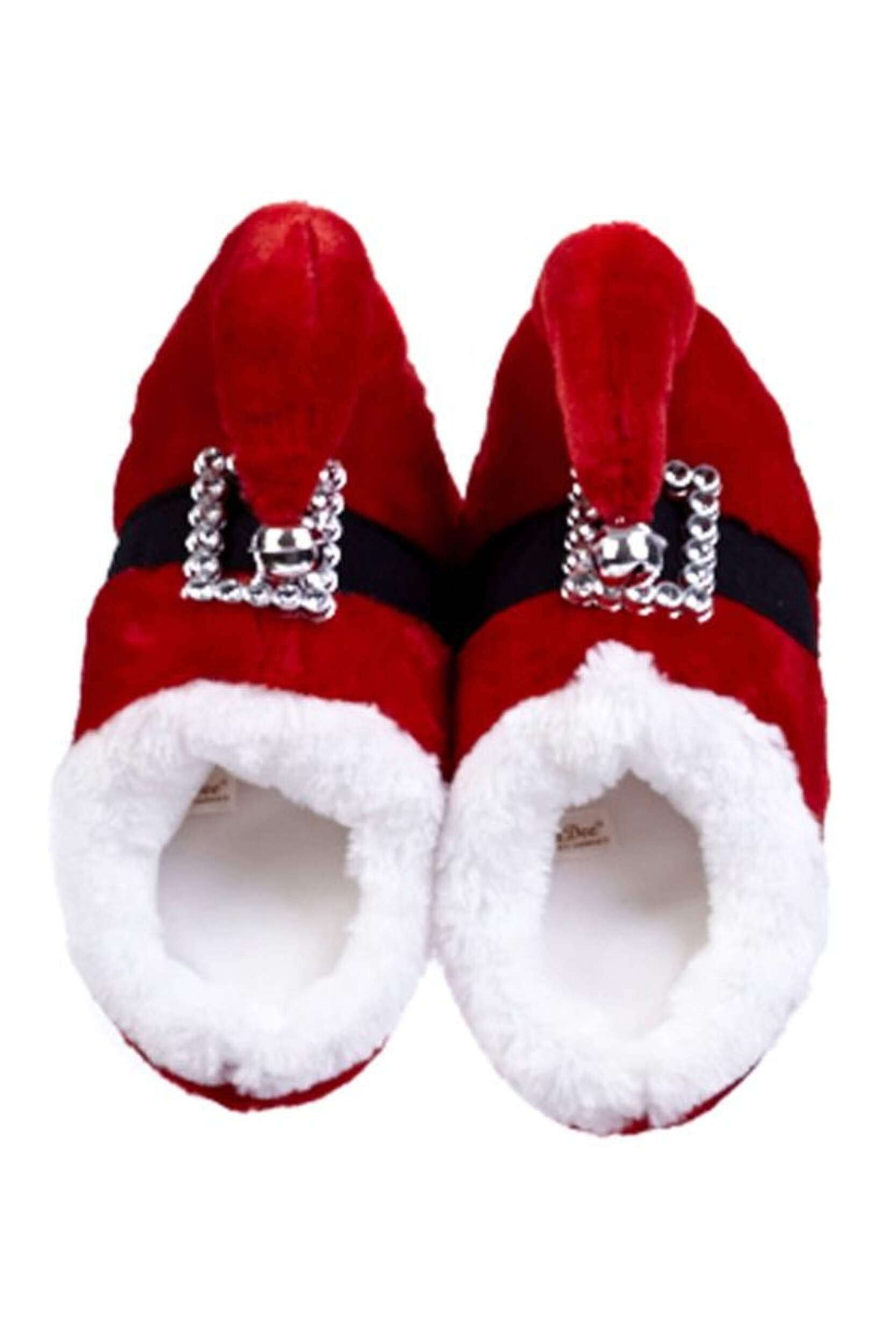 Christmas Indoor Decoration Plus Elf Slippers, One Size, Red, 9 1/2in
