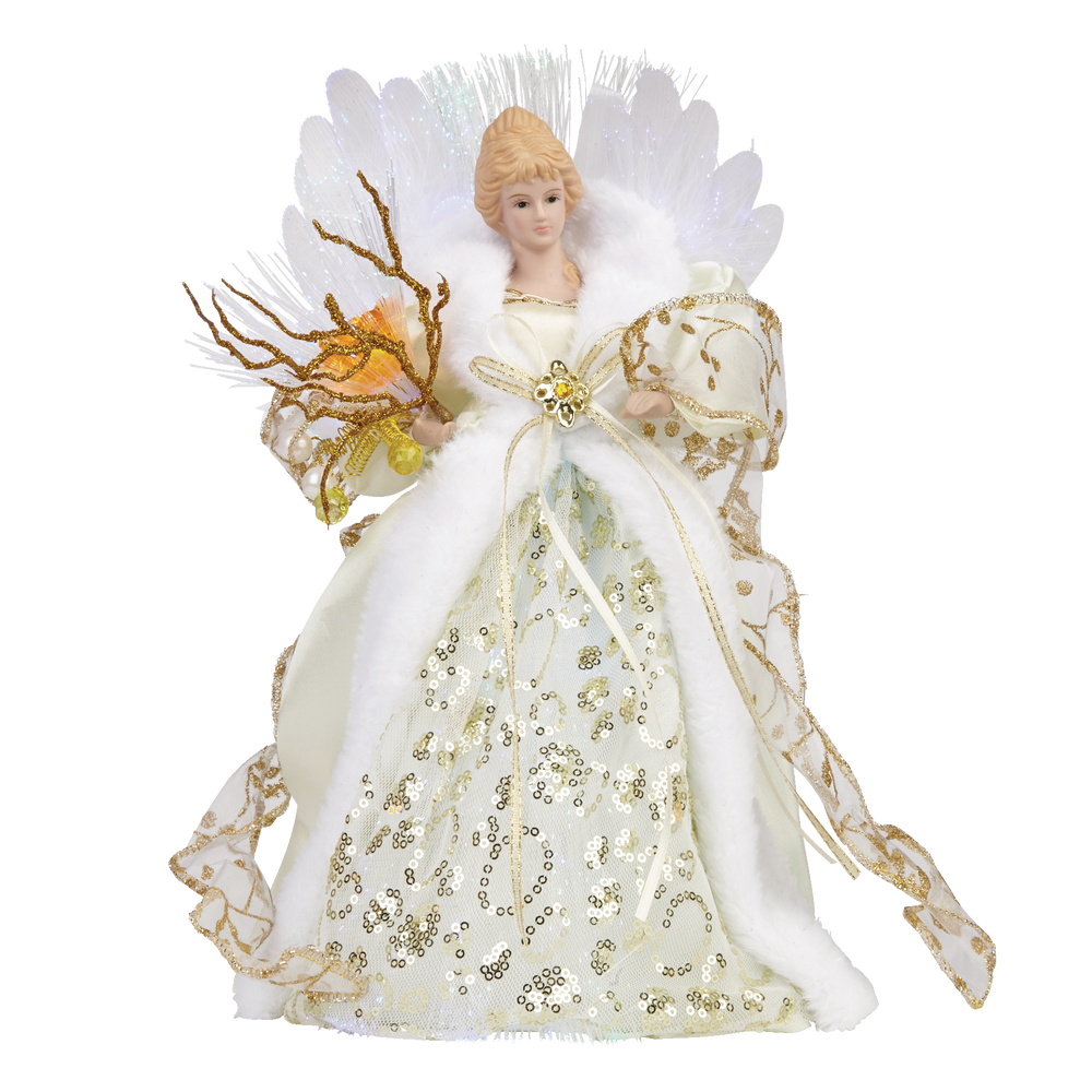 For Living Fibre Optic Christmas Decoration Angel Tree Topper, Style, 12-in Canadian Tire