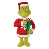 Christmas Decoration Grinch Greeter, Green, 24-in Front_Flat
