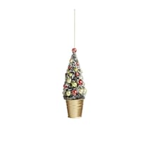 Ornement sapin de Noël goupillon CANVAS Collection, rouge, choix varié Front_Flat
