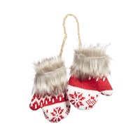 Ornement mitaines en tricot CANVAS Collection, rouge, choix variés Front_Flat