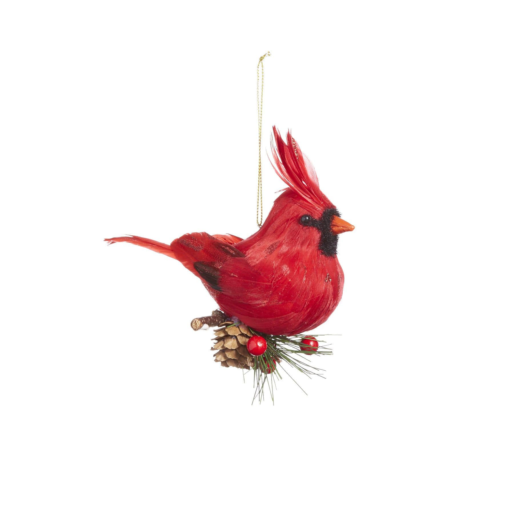 CANVAS Red Collection Decoration Cardinal Bird On Branch Christmas ...