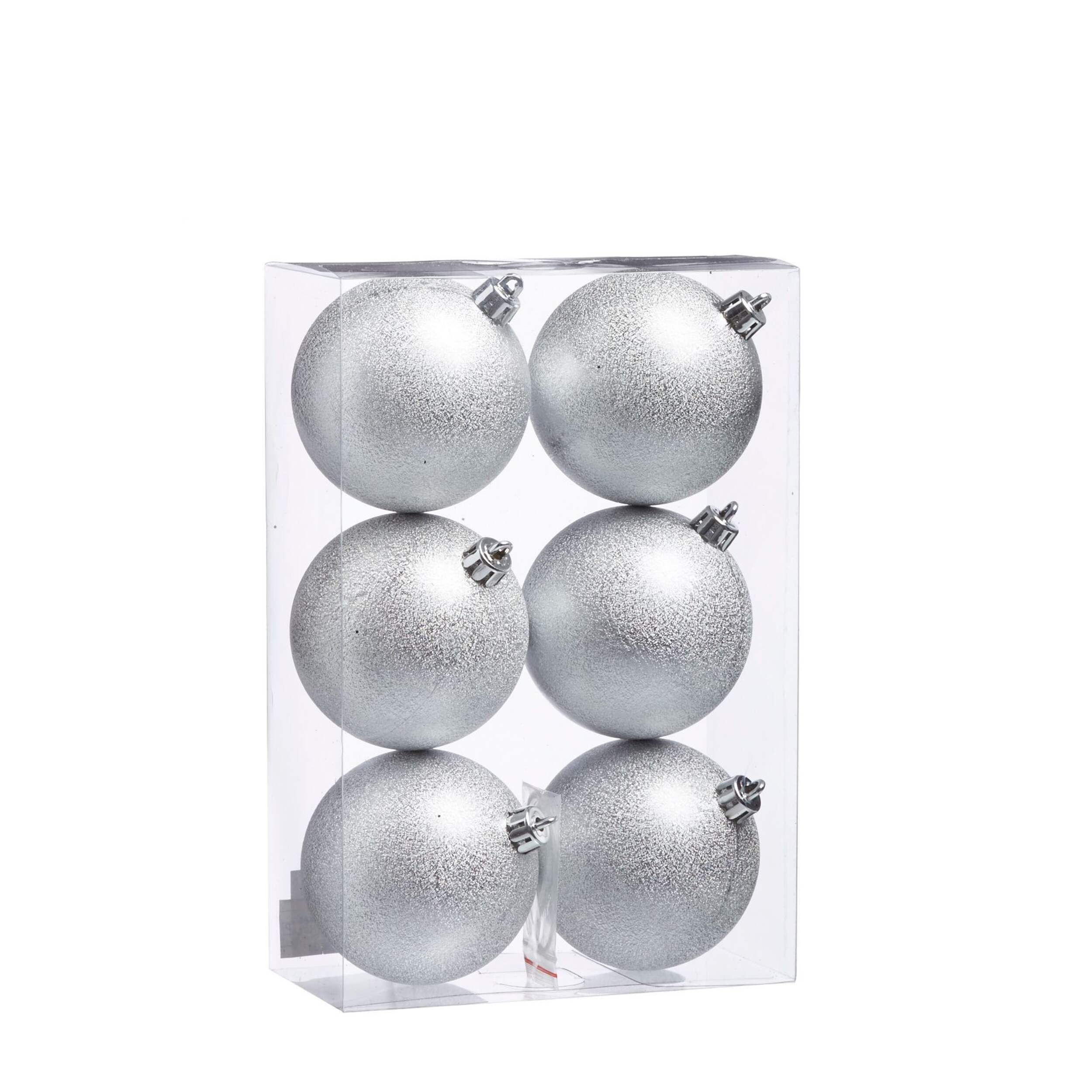 CANVAS Silver Collection Crinkle Finish Ball Ornament, 6-pk Back_Angled_Left