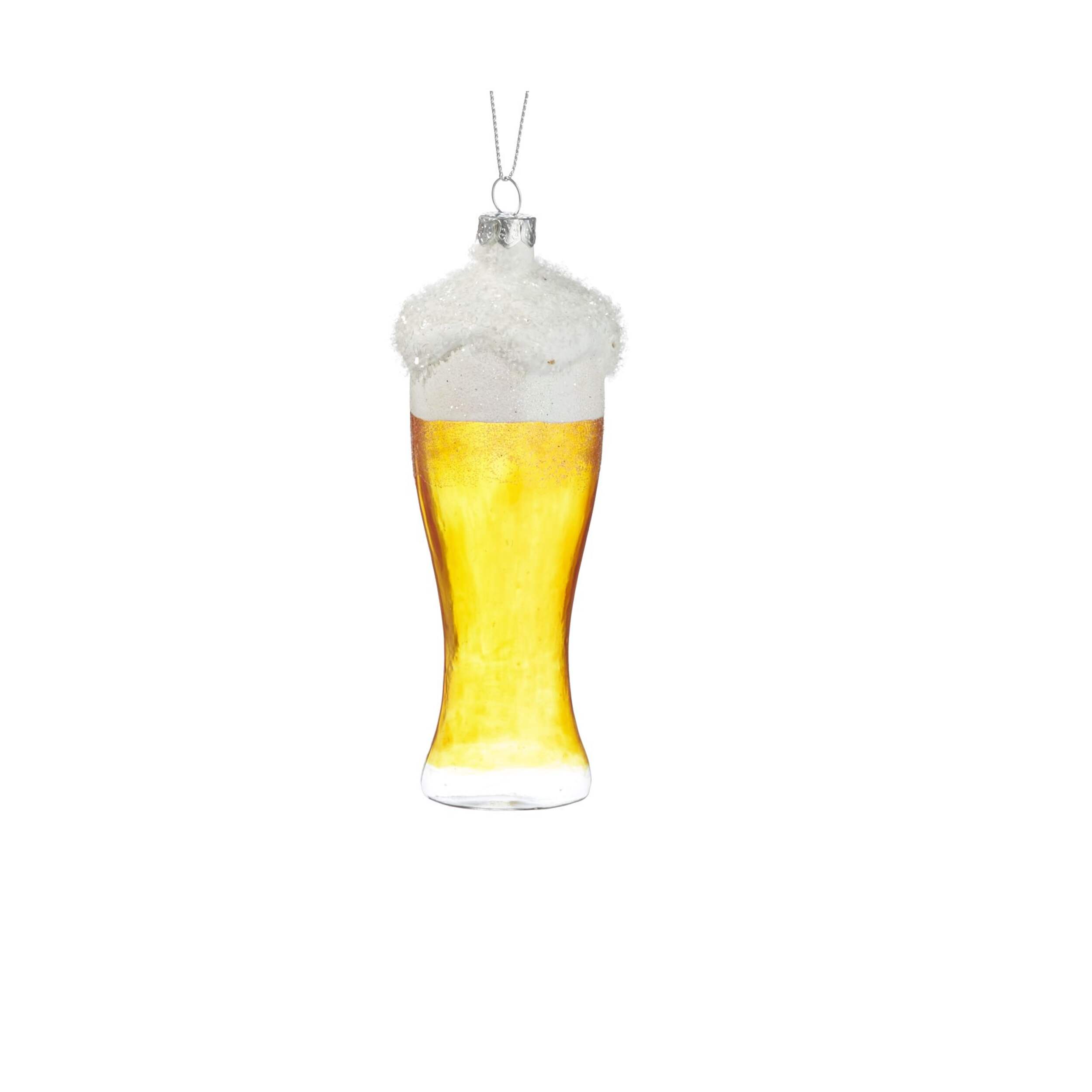 CANVAS Brights Collection Glass Beer Ornament, Assorted Front_Flat