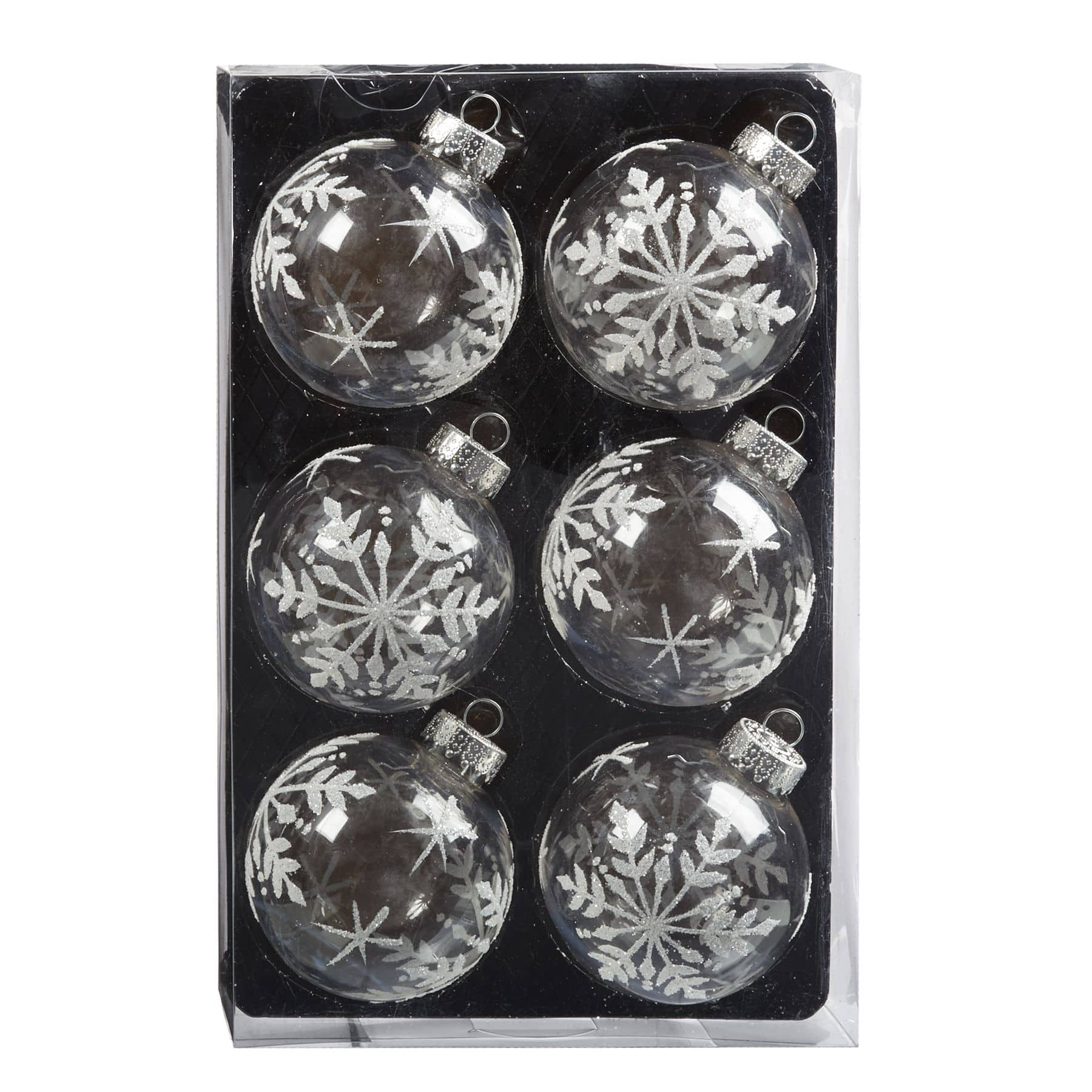 CANVAS White Collection Snowflake Pattern Ball Christmas Ornament