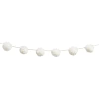 CANVAS Collection Blanche - Guirlande de Noël à pompons, 6 pi Front_Flat