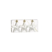 For Living Shatterproof Decoration White Christmas Ornament Set, Assorted Style Front_Angled_Right