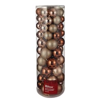 For Living Shatterproof Decoration Ball Christmas Ornament Set, Gold, Assorted Size, 80-pc Front_Elevated