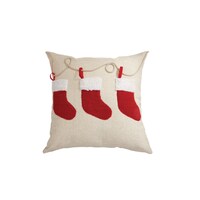 CANVAS Stocking Pattern Cushion Front_Flat
