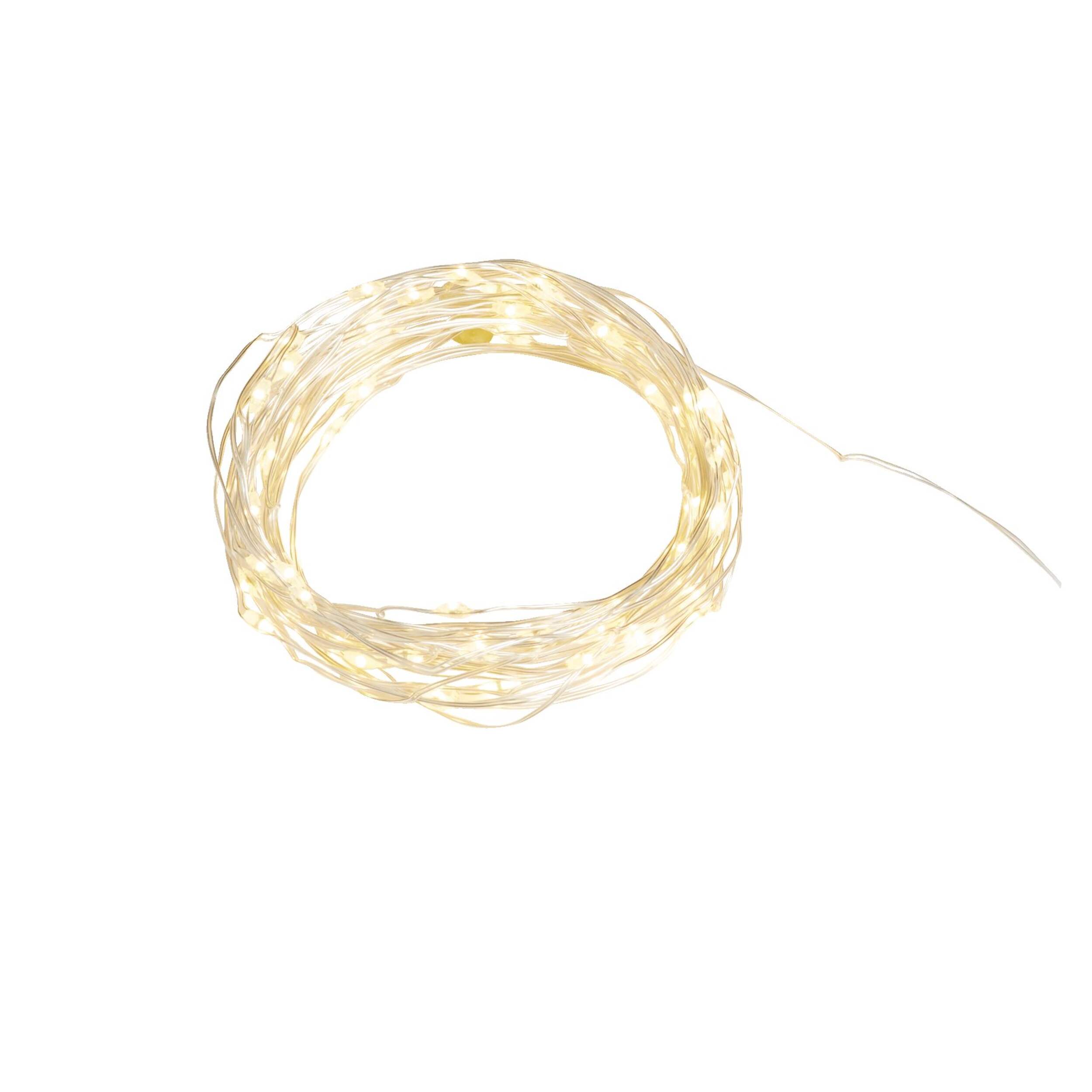 CANVAS Battery Operated Decoration Copper Strand with Warm White Light Overhead_Plunge
