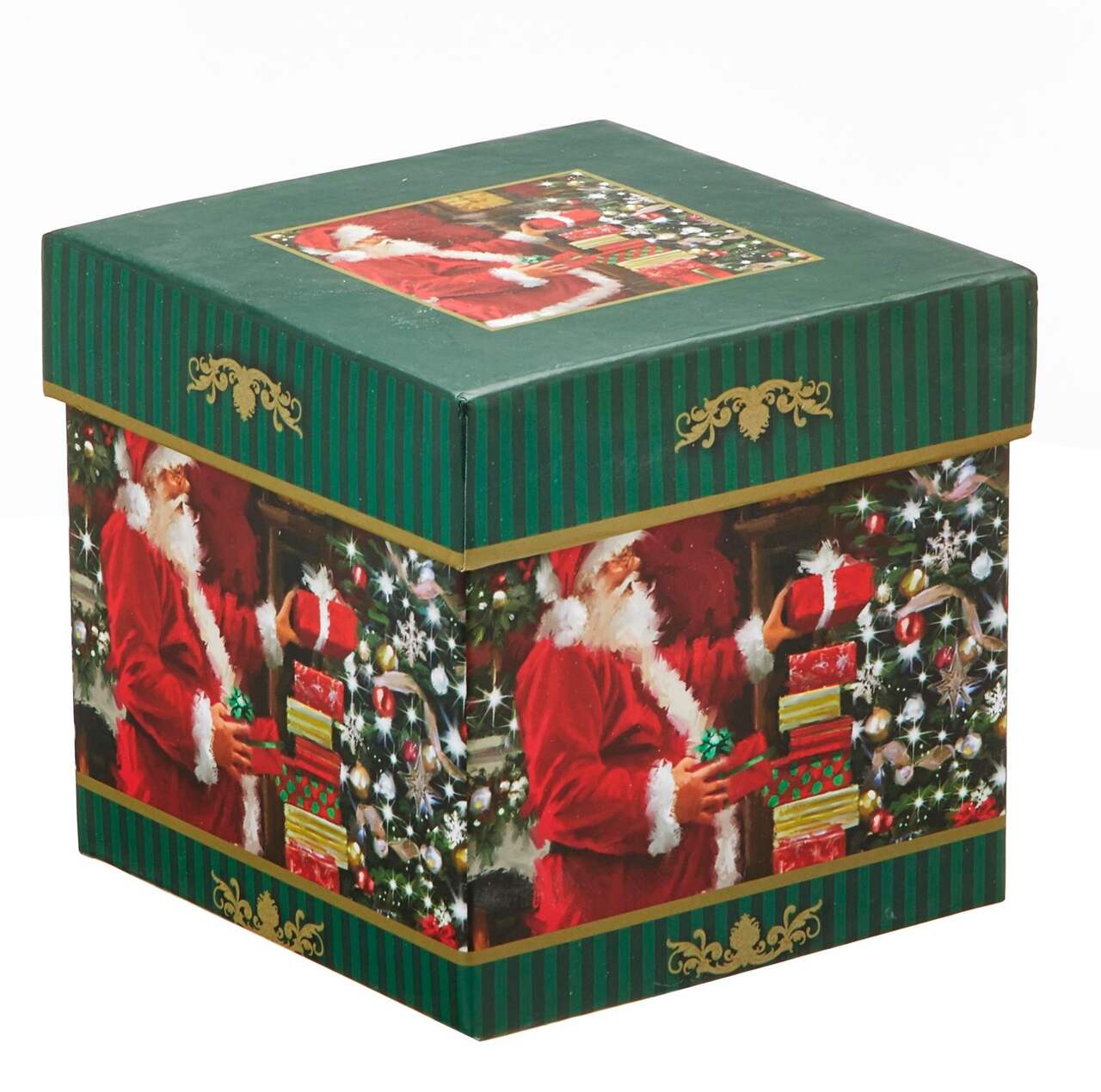 For Living Kraft Christmas Decoration Gift Bags, Large, 4-pk