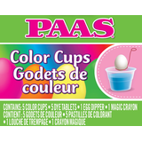 Plastic Cups with Dye Tablets & Egg Dipper, Clear, 12-pk, for Easter Front_Flat