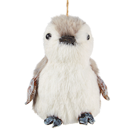CANVAS White Collection Decoration Penguin Christmas Ornament, 100-mm Front_Flat