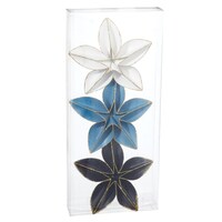 CANVAS Blue Collection Decorative Flowers, 3-pk Front_Flat