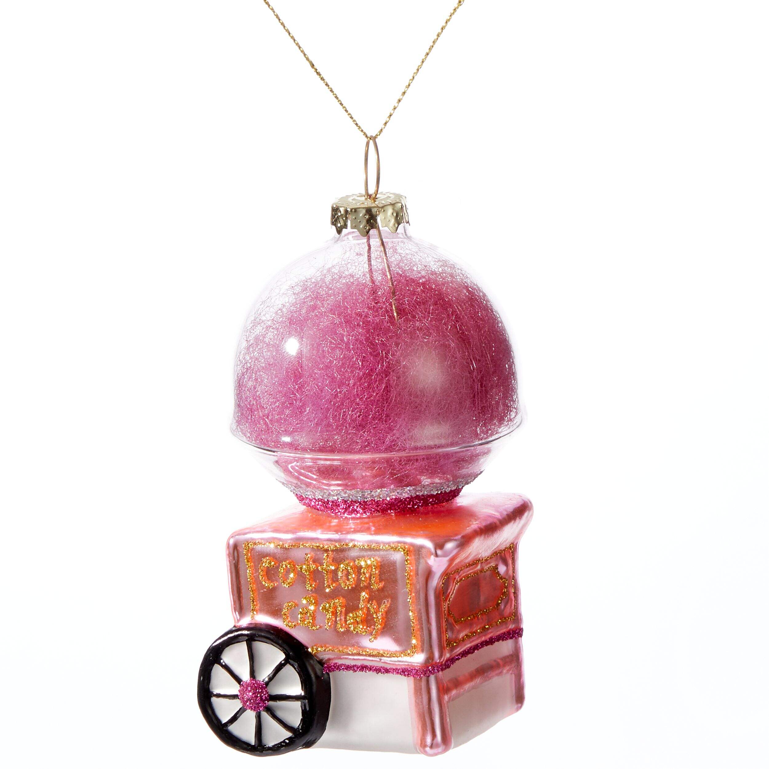 CANVAS Brights Collection Cotton Candy Machine Ornament Front_Angled_Right