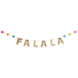 CANVAS Brights Collection Christmas Decoration FALALA Garland, Gold, 6-ft Front_Flat