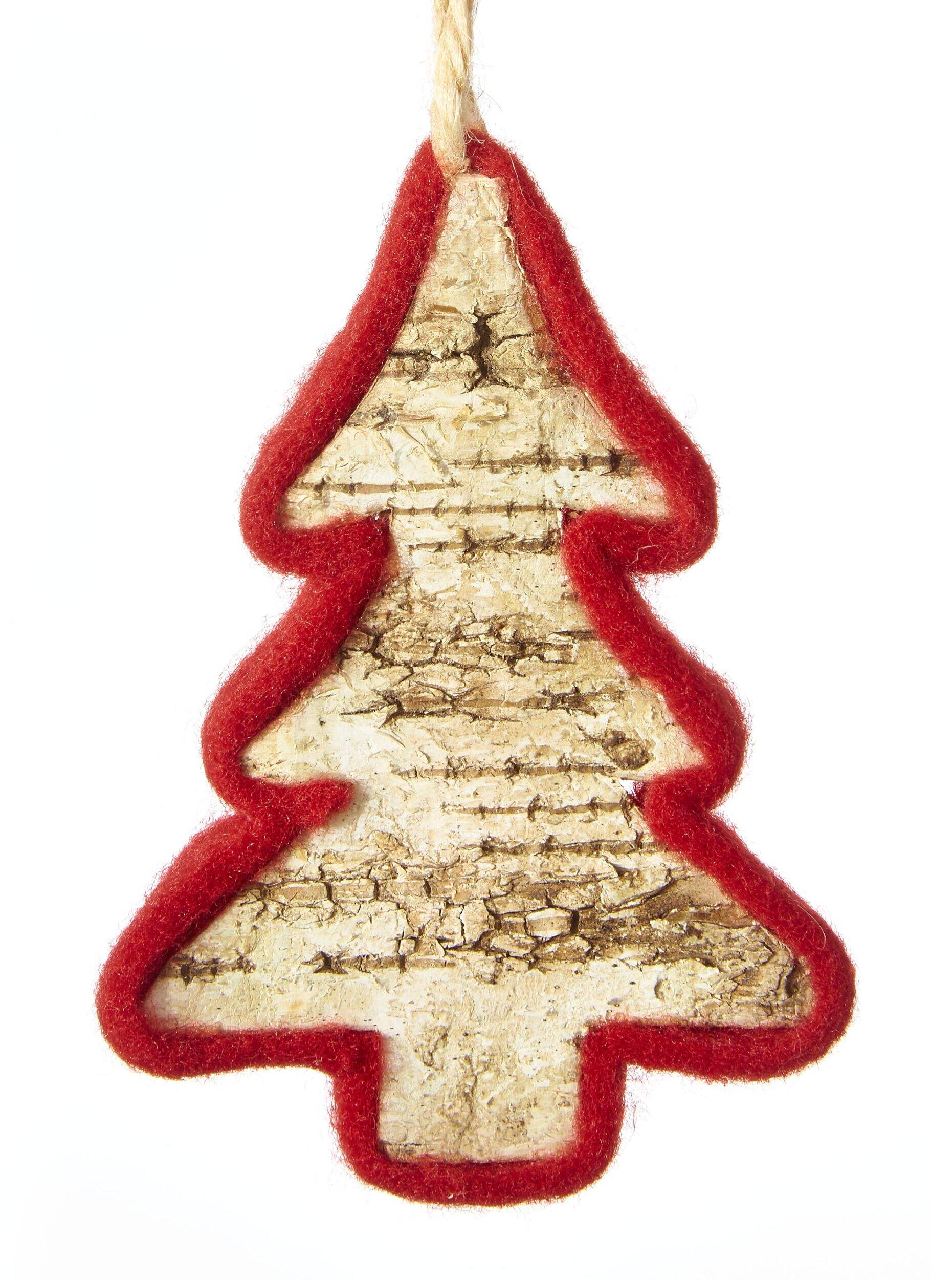 CANVAS Red Collection Natural Shapes Felt Ornament, Assorted Front_Flat