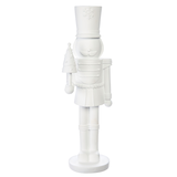 CANVAS Wooden Christmas Decoration Soldier Nutcracker, Matte White, 16-in Front_Flat