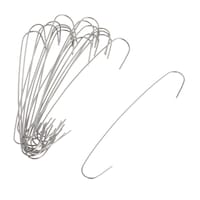 Décoration de Noël crochets pour décorations CANVAS, grand, argent, paq. 150