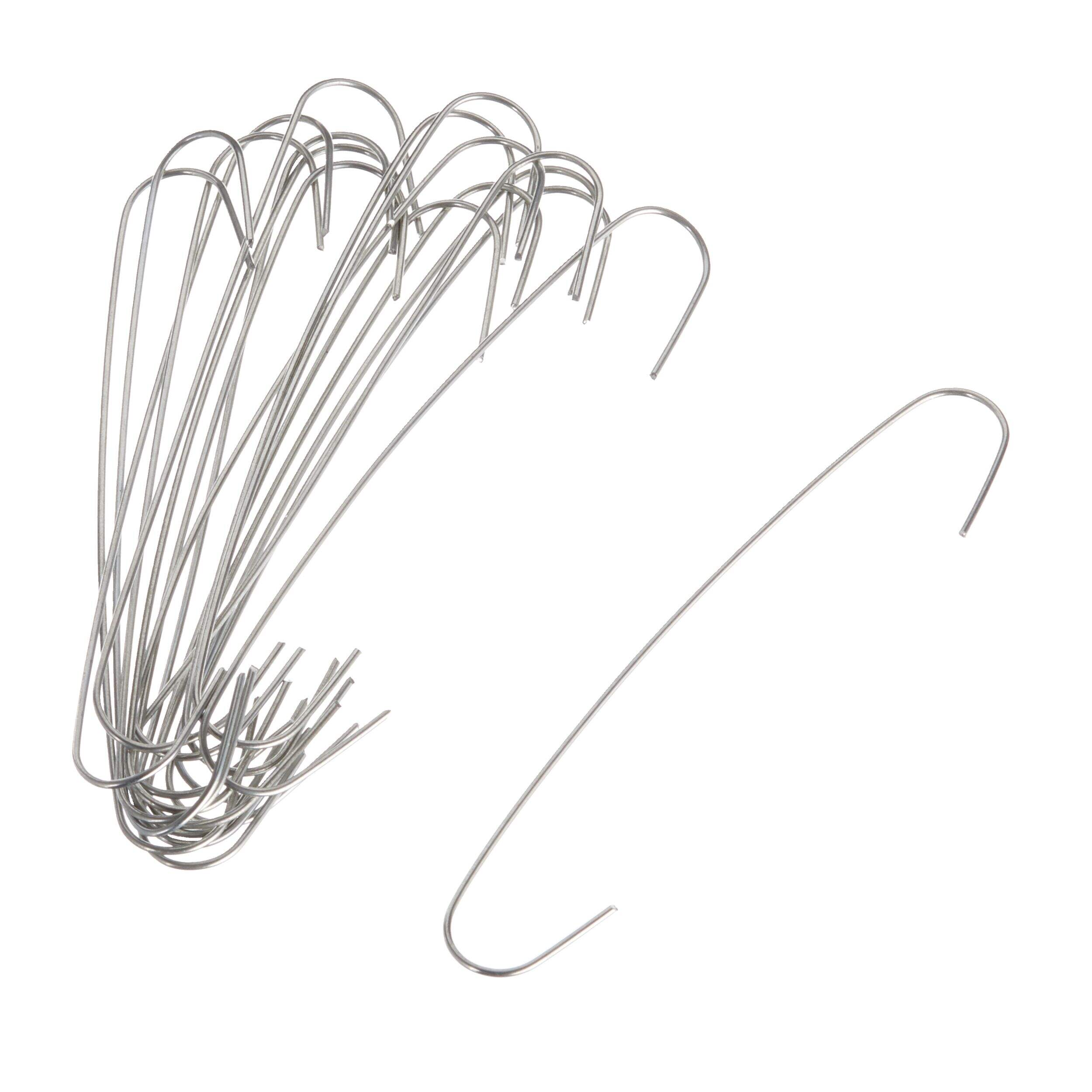 CANVAS Christmas Decoration Ornament Hooks, Large, Silver, 150-pk Composite_or_Mixed
