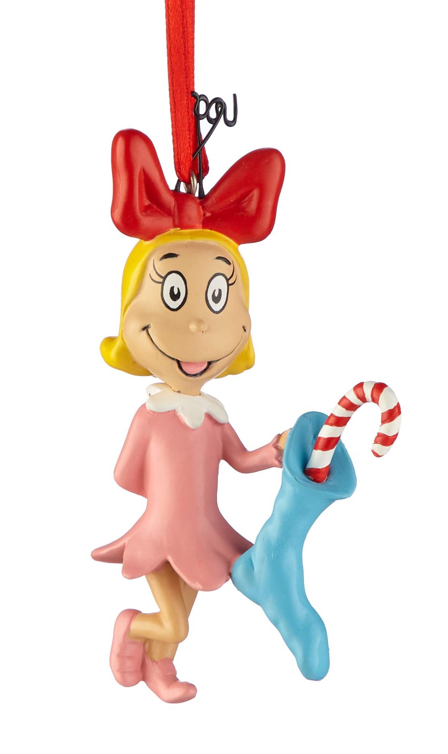 How the Grinch Stole Christmas Cindy Lou Who Ornament, 4.7-in Front_Angled_Right