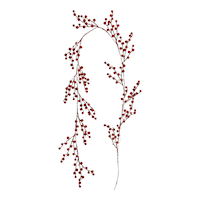 CANVAS Battery Operated Hanging Artificial Berry Garland Christmas String Lights, 6-ft Front_Flat