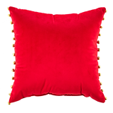 Coussin rouge avec cloches CANVAS Front_Flat