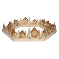 CANVAS Holiday Tree Collar, Village Front_Elevated