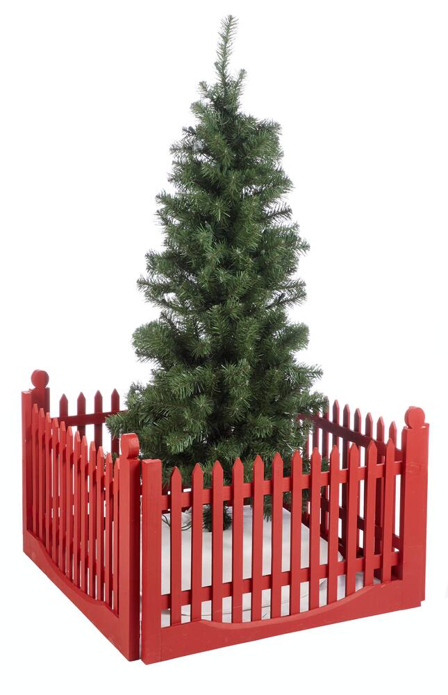 For Living Holiday Tree Collar, Red Wood