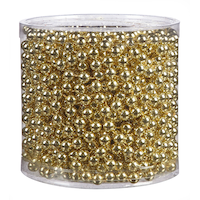 CANVAS Gold Collection Christmas Decoration Bead Garland, 60-ft