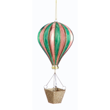 CANVAS Brights Collection Glass Decoration Hot Air Balloon Christmas Ornament, 5-in Front_Angled_Right