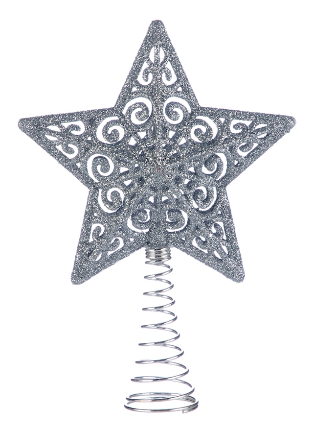 For Living Mini 5Point Christmas Decoration Tree Star Topper, Assorted