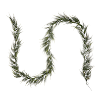 CANVAS LED Pre-Lit Christmas Decoration Artificial Cedar Garland, 9-ft