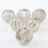 CANVAS Glass Battery Operated Light-Up Christmas Decoration Balls, 6-pk Front_Elevated