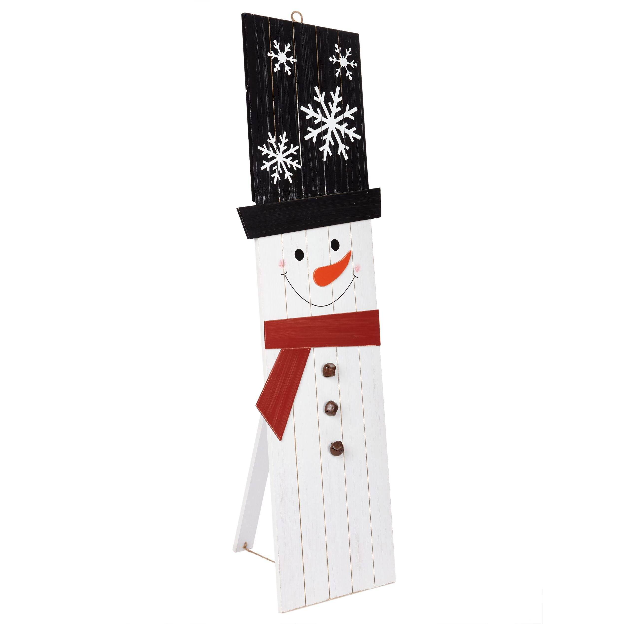 For Living Christmas Santa or Snowman Porch Décor, 36-in, Assorted Front_Angled_Right