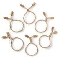 Décoration de Noël attaches à guirlandes Haute Décor, or, 16 po, paq. 6 Overhead_Flat